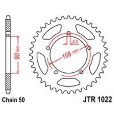 REŤAZOVÁ ROZETA JT JTR 1022-38 38 ZUBOV,530