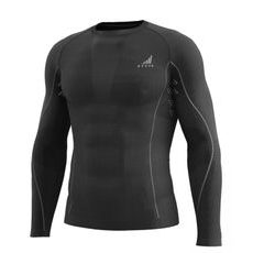 FUNKČNÝ TRIČKO S DLHÝM RUKÁVOM K-MERINO, UNISEX TECSO (ČIERNA)