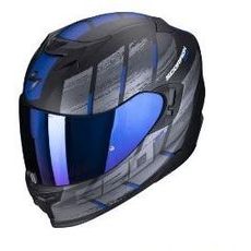 SCORPION PRILBA NA MOTOCYKEL EXO-520 EVO AIR MAHA, MATNÁ ČIERNA/MODRÁ