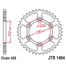 REŤAZOVÁ ROZETA JT JTR 1494-56 56 ZUBOV,428