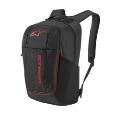 ALPINESTARS GFX 2 – BATOH NA MOTORKU (MOTOCYKLOVÝ RUKSAK) (ČIERNA/ČERVENÁ, 15,9 L)