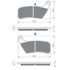 BRZDOVÉ OBLOŽENIE GOLDFREN 321 GP6