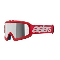 ALPINESTARS VISION YOUTH BLAZE – DETSKÉ MOTOKROSOVÉ OKULIARE NA MX A ENDURO (ČERVENÁ, ZRKADLOVÉ STRIEBORNÉ PLEXI) 2025