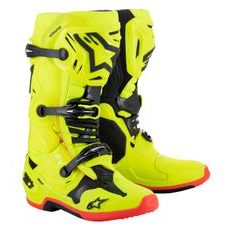 TOPÁNKY TECH 10, ALPINESTARS (ŽLUTÁ FLUO/ČERNÁ/ČERVENÁ FLUO) 2024