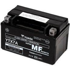 MOTOCYKLOVÁ BATÉRIA 12V, YTX7A, 6,3AH, 105A, BEZÚDRŽBOVÁ SUPER MF AGM 150X87X93, YUASA ORIGINÁL (AKTIVOVANÁ VO VÝROBE)
