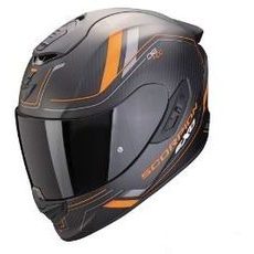 SCORPION PRILBA NA MOTOCYKEL EXO-1400 EVO II CARBON AIR MIRAGE, ČIERNA/ORANŽOVÁ