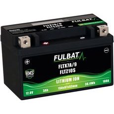 LÍTIOVÁ BATÉRIE& LIFEPO4& YTX7A-BS, YTX9-BS, YTZ10S-BS& FULBAT& 12V, 3AH, 180A, HMOTNOSŤ 0,65 KG, 150X87X93