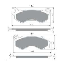 BRZDOVÉ OBLOŽENIE GOLDFREN 299 S3