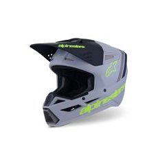 PRILBA S-M3 RADIUM, ALPINESTARS (ŠEDÁ MAT/ŽLUTÁ FLUO/ČERNÁ) 2026