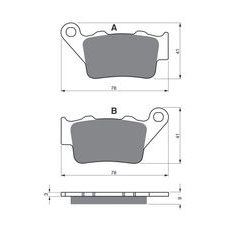 BRZDOVÉ OBLOŽENIE GOLDFREN 023 S33 STREET ZADNÁ
