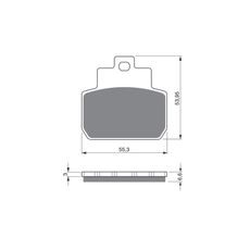 BRZDOVÉ OBLOŽENIE GOLDFREN 263 S3