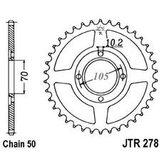 REŤAZOVÁ ROZETA JT JTR 278-38 38 ZUBOV,530