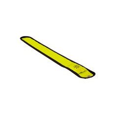 REFLEXNÉ PÁSIK BRIGHT HALO SA SVETLOM Z OPTICKÝCH VLÁKIEN, OXFORD (ŽLTÁ FLUO, ROZMERY D X Š = 353 X 45 MM)