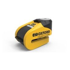 ZÁMOK KOTÚČOVÉ BRZDY QUARTZ ALARM XA6, OXFORD (INTEGROVANÝ ALARM, ŽLUTÝ/ČERNÝ, PRIEMER ČAPU 6 MM)