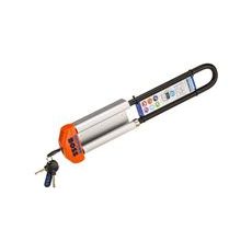 ZÁMOK NA SNĚŽNÉ SKÚTRE SNOWBOSS SSF, OXFORD (ORANŽOVÁ, SADA VR. DRŽIAKU NA ZÁMOK, PRIEMER ČAPU 15 MM, PRE Š. PÁSU DO 400 MM)