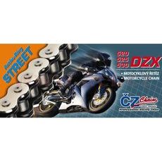 REŤAZ 525DZX, ČZ - ČR (FARBA ČIERNA, 98 ČLÁNKOV VR. NITOVACIE SPOJKY RIVET)