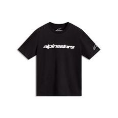 ALPINESTARS RACE WORDMARK CSF – VOĽNOČASOVÉ MOTO TRIČKO (ČIERNA/BIELA)