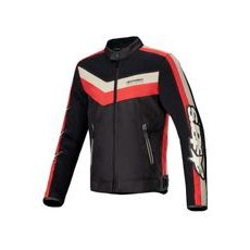 ALPINESTARS T-DYNO AIR – MOTOCYKLOVÁ BUNDA NA CESTNÚ JAZDU (ČIERNA/ČERVENÁ/BÉŽOVÁ) 2025