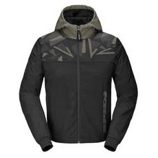 BUNDA HOODIE EVO ŠPORT 2024, SPIDI (ČIERNA/MILITARY GREEN)