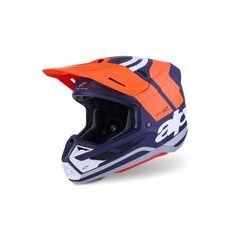 PRILBA SM7 CORE, ALPINESTARS (ORANŽOVÁ/MODRÁ/BÍLÁ/MATNÁ) 2026