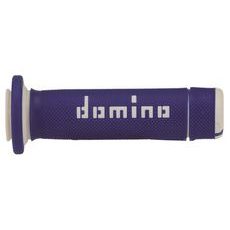 GRIPY A180 (ATV) DĹŽKA 118 + 122 MM, DOMINO (MODRO-BIELE)