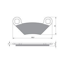 BRZDOVÉ OBLOŽENIE GOLDFREN 300 S33 OFF-ROAD
