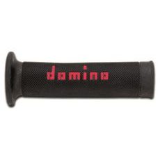 GRIPY A010 (ROAD) DĹŽKA 120 + 125 MM, DOMINO (ČIERNO-ČERVENÉ)