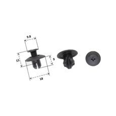 PLASTIC RIVET RMS 121832008