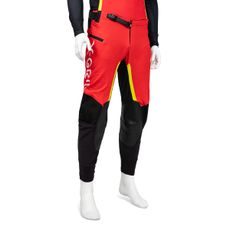 MOTOKROSOVÉ NOHAVICE X-GRIP TITANIUM – ČERVENÁ, S VRECKAMI
