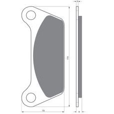 BRZDOVÉ OBLOŽENIE GOLDFREN 061 S3
