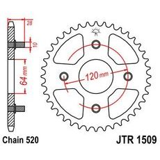 REŤAZOVÁ ROZETA JT JTR 1509-41 41 ZUBOV,520