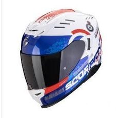 SCORPION PRILBA NA MOTOCYKEL EXO-520 EVO AIR TITAN, BIELA/MODRÁ/ČERVENÁ