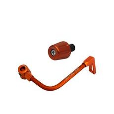 LEVER GUARD ACCOSSATO WITH ORANGE HOSE AND JOINT RIGHT, ALUMINIUM