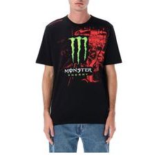 TRIČKO DUCATI CORSE - MONSTER ENERGY (ČIERNA, ČERVENÁ)
