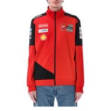 MIKINA NA ZIP TEAM DUCATI CORSE, (ČERVENÁ, ČIERNA)