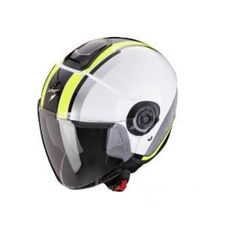 SCORPION PRILBA NA MOTOCYKEL EXO-CITY II VEL, BIELA/FLUO ŽLTÁ