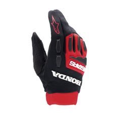 RUKAVICE FULL BORE HONDA KOLEKCIA, ALPINESTARS (ČERVENÁ/ČIERNA) 2024