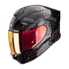 SCORPION PRILBA NA MOTOCYKEL EXO-530 AIR FOND (METALICKÁ ČIERNA/ČERVENÁ)