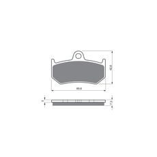 BRZDOVÉ OBLOŽENIE GOLDFREN 235 AD