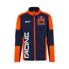 BUNDA SOFTSHELL, KTM RED BULL (MODÁ,ORANŽOVÁ)