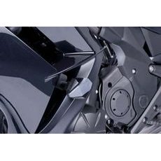 FRAME SLIDERS PUIG R12 6055N ČIERNY S ŠEDOU GUMOU