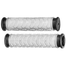 GRIPY MTB, OXFORD (BÍLÉ/ČERNÉ, DVOUKOMPONENTNÍ, DÉLKA 127 MM, 1 PÁR)