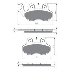 BRZDOVÉ OBLOŽENIE GOLDFREN 174 S3