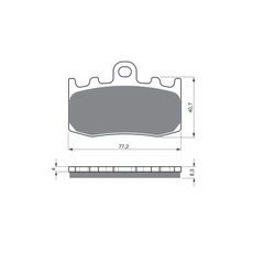 BRZDOVÉ OBLOŽENIE GOLDFREN 196 S3