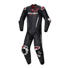 ALPINESTARS GP-R7 – MOTOCYKLOVÁ KOMBINÉZA (ČIERNA/BIELA/ČERVENÁ FLUO) 2025