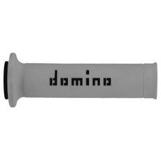 GRIPY A010 (ROAD) DĹŽKA 120 + 125 MM, DOMINO (ŠEDO-ČERNÉ)