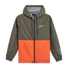 ALPINESTARS SPEEDED WINDBREAKER – VOĽNOČASOVÁ BUNDA (ZELENÁ/ORANŽOVÁ)
