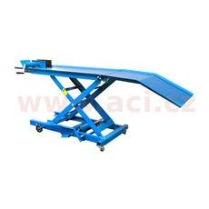 MOTOCYKLOVÝ ZDVIHÁK, HYDRAULICKÝ, NOSNOSŤ 360 KG, CELKOVÝ ROZMER PLOŠINY 2200X500 MM