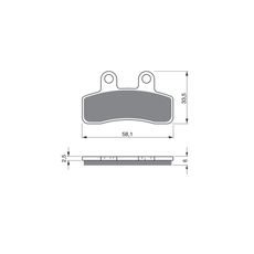 BRZDOVÉ OBLOŽENIE GOLDFREN 250 S3