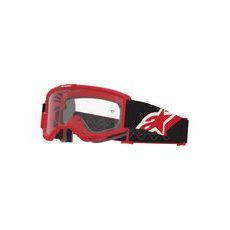 ALPINESTARS VISION OTG – MOTOKROSOVÉ OKULIARE NA MX A ENDURO (ČERVENÁ/ČIERNA/BIELA, ČÍRE PLEXI) 2026